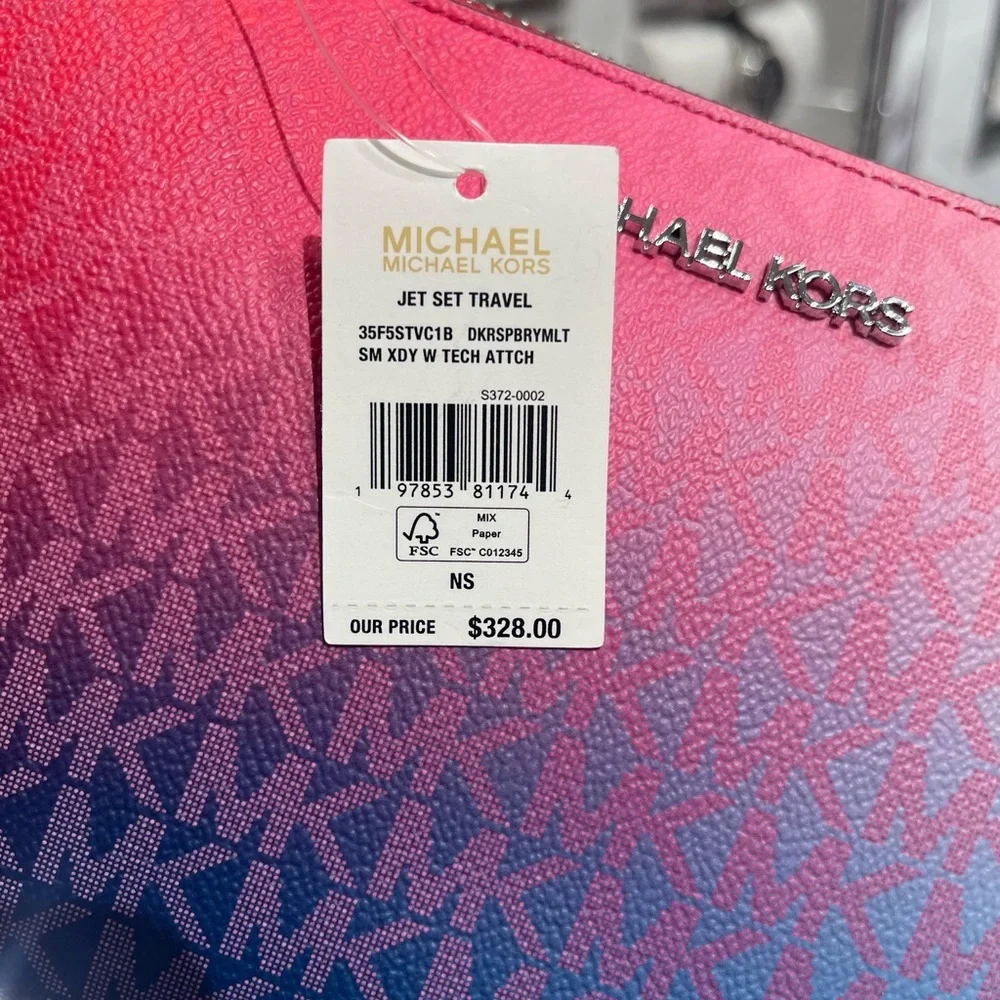 MICHAEL KORS Jet Set Sm Ombré Signature Logo Crossbody Case Apple Airpods Pro®